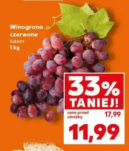Kaufland Winogrona czerwone luzem 1 kg oferta
