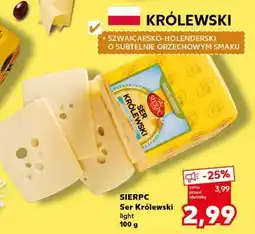 Kaufland SIERPC Ser Królewski light 100 g oferta