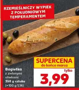 Kaufland Bagietka z zielonymi oliwkami oferta