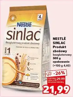 Kaufland NESTLÉ SINLAC Produkt zbożowy bezglutenowy 500 g opakowanie oferta
