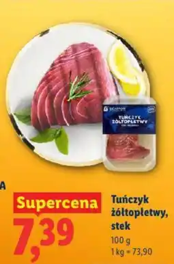 Lidl Tuńczyk żółtopłetwy, stek oferta