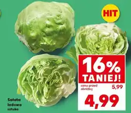 Kaufland Sałata lodowa sztuka oferta