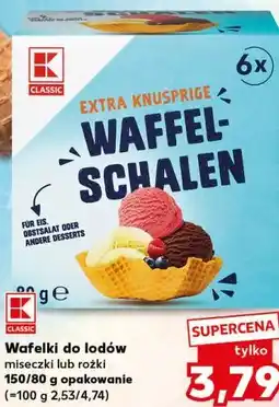 Kaufland K-CLASSIC Wafelki do lodów oferta
