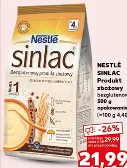 Kaufland NESTLÉ SINLAC Produkt zbożowy bezglutenowy oferta