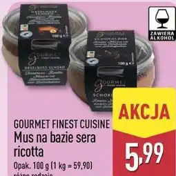 ALDI Gourmet Finest Cuisine Mus na bazie sera ricotta oferta