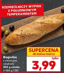 Kaufland Bagietka z zielonymi oliwkami oferta