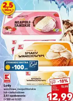 Kaufland Lody waniliowe, neapolitańskie oferta