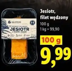 Lidl Jesiotr, filet wędzony oferta