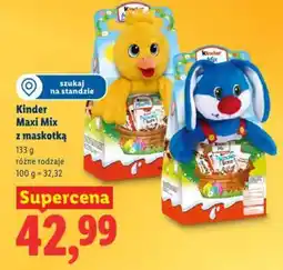 Lidl Kinder Maxi Mix z maskotką oferta