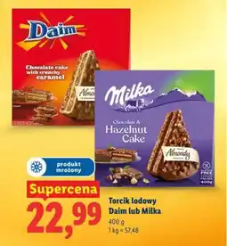 Lidl Torcik lodowy Daim lub Milka oferta
