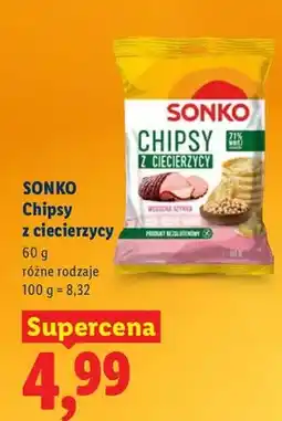 Lidl Chipsy z ciecierzycy oferta