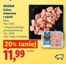 Lidl Gulasz wieprzowy z szynki oferta