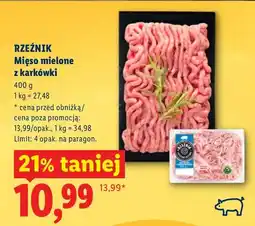 Lidl Mięso mielone z karkówki oferta