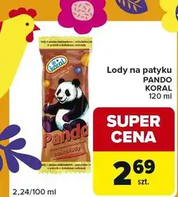 Carrefour Express Lody na patyku Pando, Koral oferta