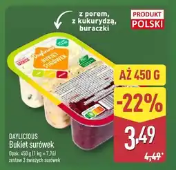 ALDI Bukiet surówek zestaw 3 świeżych surówek z porem, z kukurydzą, buraczki oferta