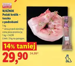 Lidl Polski królik - tuszka z podrobami oferta