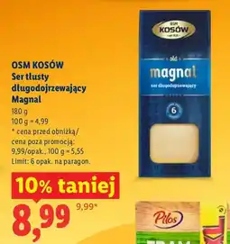 Lidl Ser tłusty długodojrzewający Magnal oferta