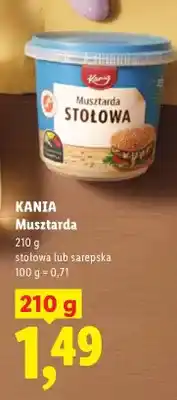Lidl Musztarda stołowa oferta