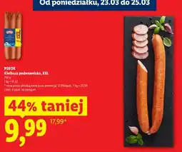 Lidl Kiełbasa podwawelska XXL oferta