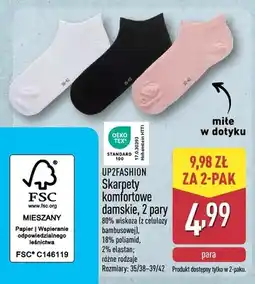 ALDI Skarpety komfortowe damskie, 2 pary oferta