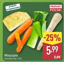 ALDI Włoszczyzna tacka oferta