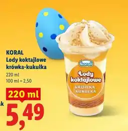Lidl Lody koktajlowe krówka-kukułka oferta