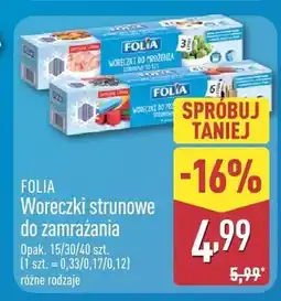 ALDI Woreczki strunowe do zamrażania oferta