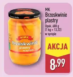 ALDI Brzoskwinie plastry w syropie oferta