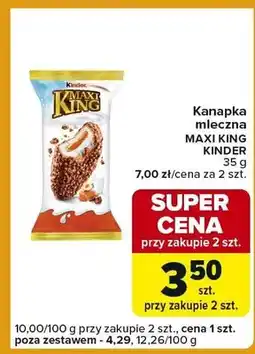 Carrefour Express Kanapka mleczna Maxi King Kinder oferta