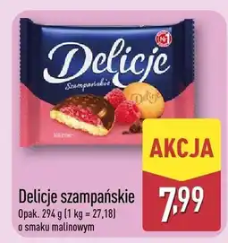 ALDI Delicje szampańskie o smaku malinowym oferta