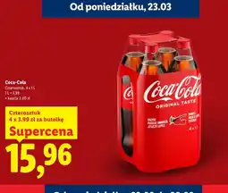 Lidl Napój Coca-Cola czterosztak oferta