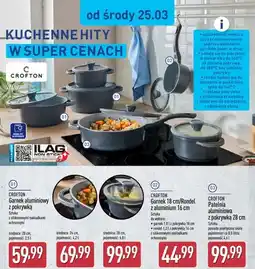 ALDI Patelnia aluminiowa z pokrywką 28 cm oferta