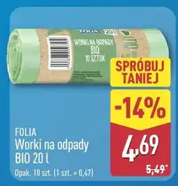 ALDI Worki na odpady BIO oferta