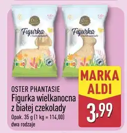 ALDI Figurka wielkanocna z białej czekolady oferta