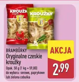 ALDI Oryginalne czeskie kroużky do wyboru: serowe, paprykowe lub zielona cebulka oferta