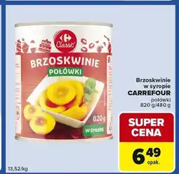 Carrefour Express Brzoskwinie w syropie połówki oferta