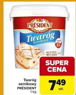Carrefour Express Twaróg sernikowy President oferta