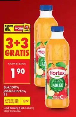 Biedronka Sok 100% jabłko oferta