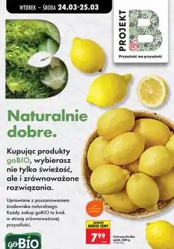 Biedronka Cytryna Go Bio oferta