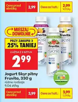 Biedronka Jogurt pitny różne rodzaje oferta