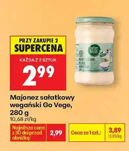 Biedronka Majonez sałatkowy wegański oferta