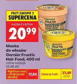 Biedronka Maska do włosów Hair Food Cocoa Butter oferta