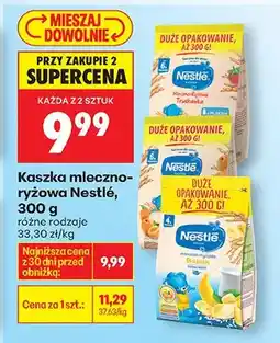 Biedronka Kaszka mleczno-ryżowa różne rodzaje oferta