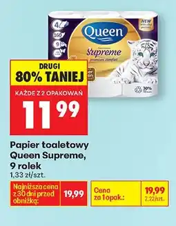 Biedronka Papier toaletowy Supreme oferta