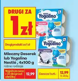 Biedronka Deserek mleczny malina oferta