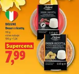 Lidl Deluxe deser z ricottą oferta