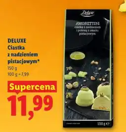 Lidl Deluxe ciastka z nadzieniem pistacjowym oferta