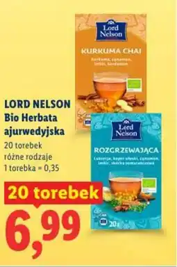 Lidl Lord nelson bio herbata ajurwedyjska oferta