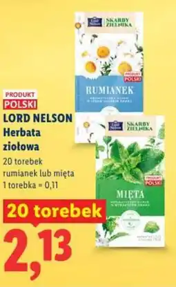 Lidl Lord nelson herbata ziołowa oferta