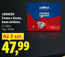 Lidl Lavazza crema e gusto, kawa mielona oferta